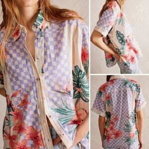 Free People We The Free Retro Tropics Shirt 25” P2P